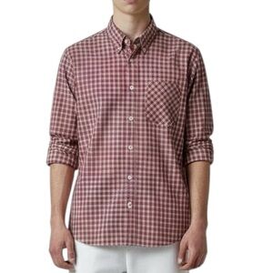 Billy Reid Gingham Check Button Down Shirt - sz Small